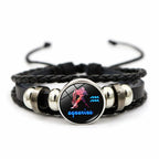 Star Signs Energy Bracelet Zodiac Good Luck Horoscope Women Men Bangle