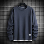 Solid Color Sweatshirt O-Neck Sweatshirt Pullover