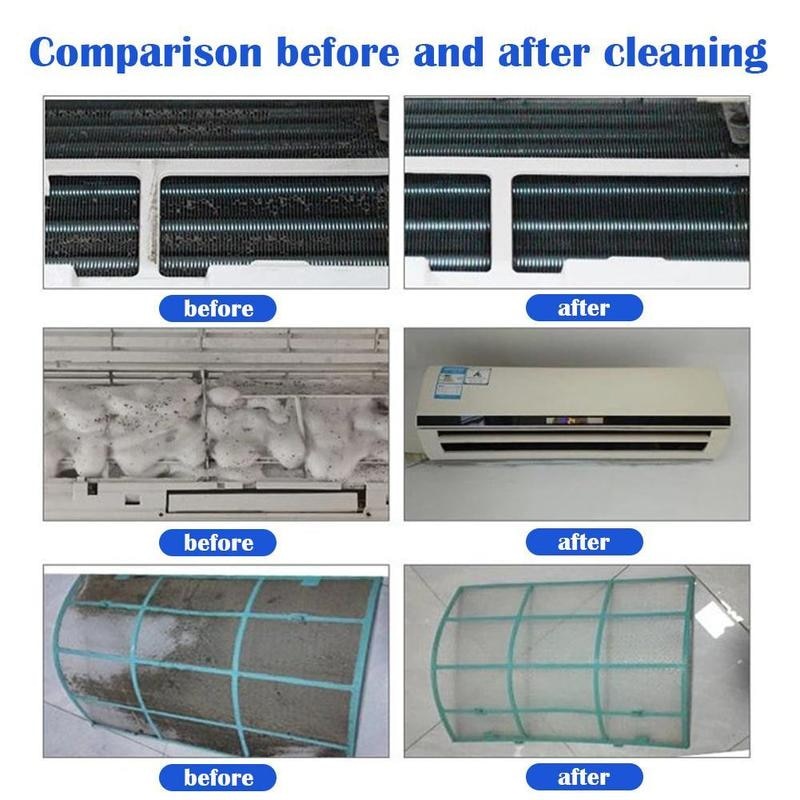 Air Conditioner Cleaning Kit 12pcs Dust Grime Black Mould Removal