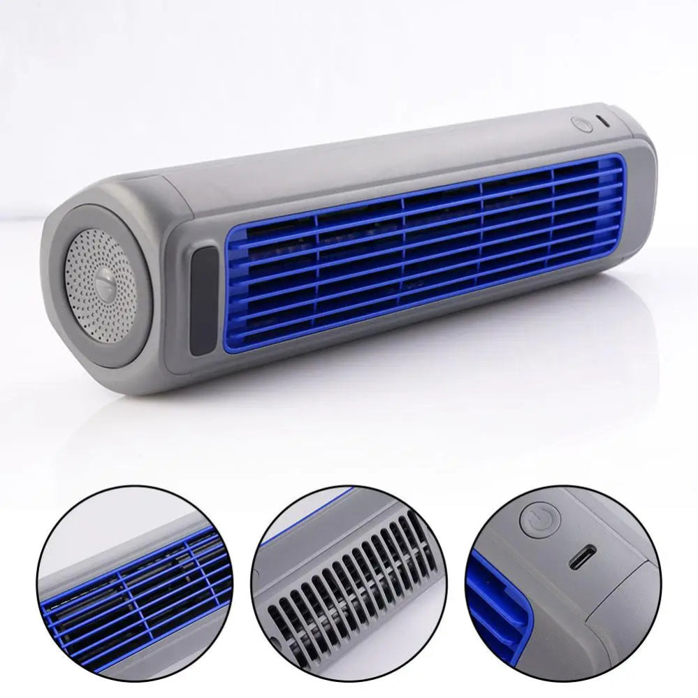 Portable Air Cooler Fan 3-Speed USB Rechargeable Quiet Cooling