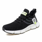 Air Mesh Sneakers Elastic Laces Slip On Sport Shoes