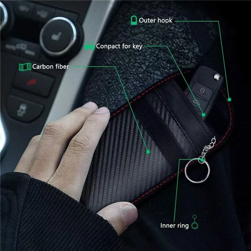 Signal Blocking Pouch Car Keys | Protect RFID Attacks Case