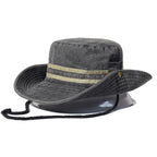 Fishing Hiking Sun Wide Brim Bucket Hat Cotton Outdoor Safari Style