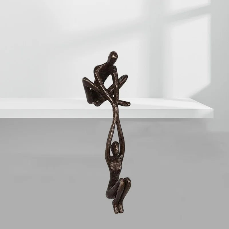 Man Lifting Woman Figurine Marriage Love Partnership Home Decor