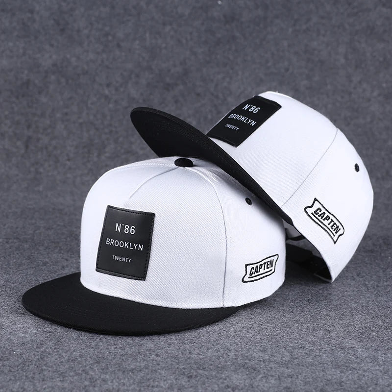 Hip Hop Embroidered Flat Brim Cap