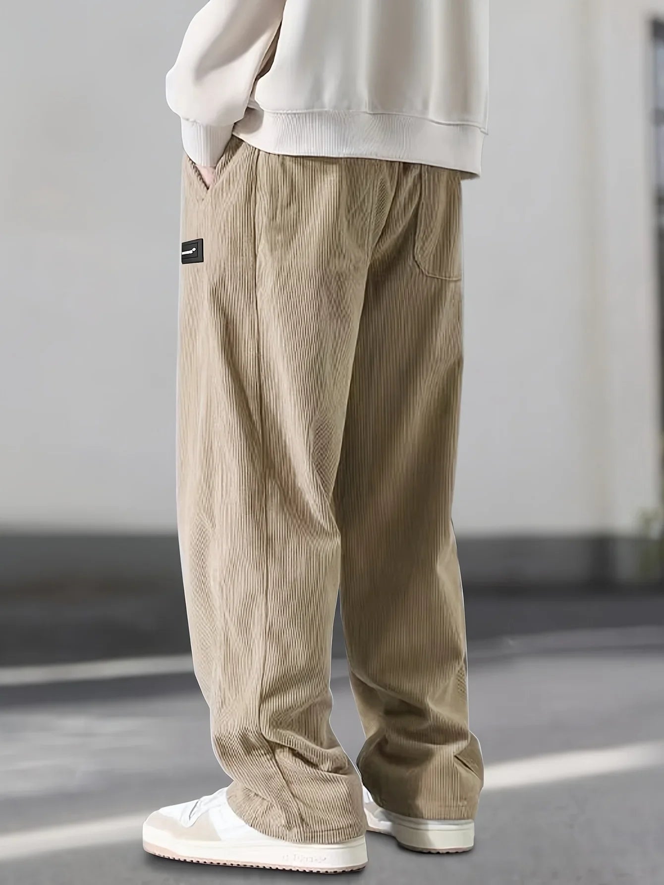 Baggy Corduroy Pants Retro Streetwear Loose Vintage Striped