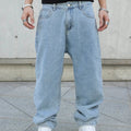 Baggy Washed Denim Rave Jeans Oversize Grunge Streetwear Y2K Loose Pants
