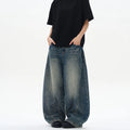 Bow Curve Icon Baggy Phat Barrel Leg Jeans Vintage Denim Knife Pants