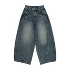 Baggy Wide-Leg Phat Jeans Vintage Denim Knife Pants