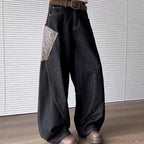 Ultra Baggy Denim Rave Jeans Wide Leg Patchwork Banana Pants Streetwear
