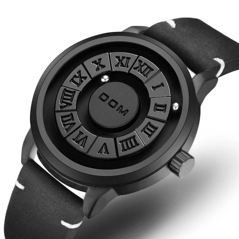 Ball Bearing Watch | Rotating Wristwatch Spinning Magnetic Hands Fidget Spinner