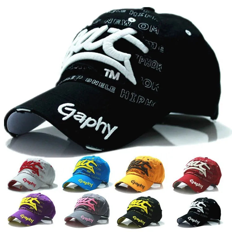 Baseball Cap Funky Embroidered Colorful Cotton