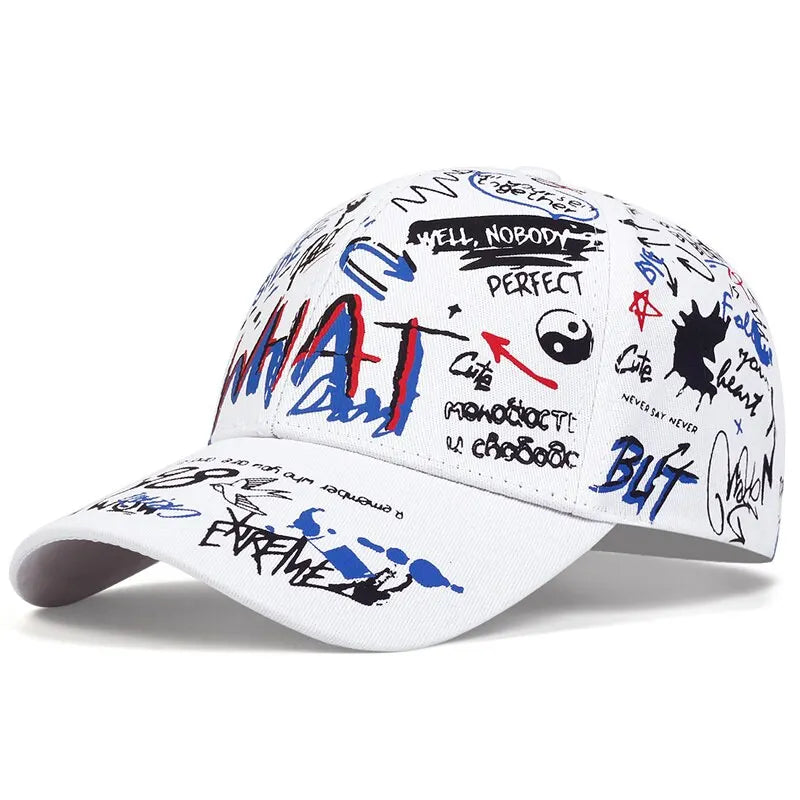 Baseball Cap Graffiti Hipster Streetwear Unisex Snapback Hats-Keep Melbourne Marvellous Official Store