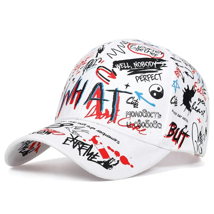 Baseball Cap Graffiti Hipster Streetwear Unisex Snapback Hats-Keep Melbourne Marvellous Official Store