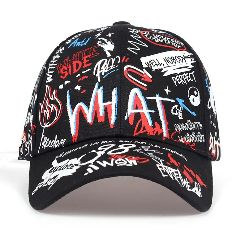 Baseball Cap Graffiti Hipster Streetwear Unisex Snapback Hats-Keep Melbourne Marvellous Official Store