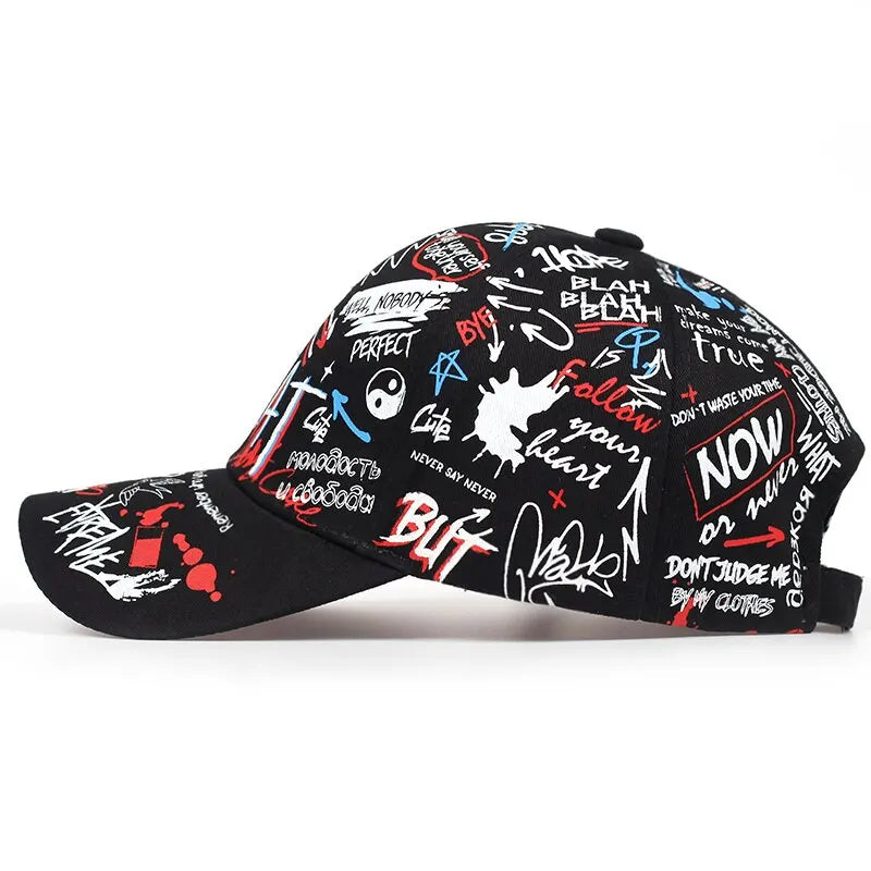 Baseball Cap Graffiti Hipster Streetwear Unisex Snapback Hats-Keep Melbourne Marvellous Official Store