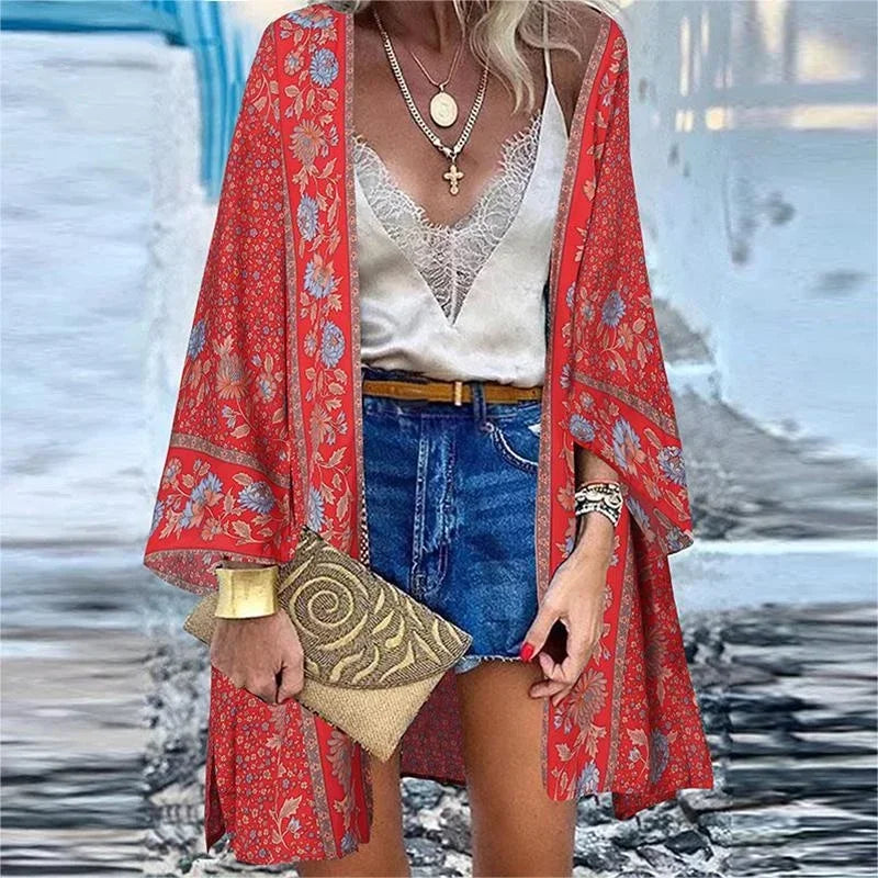 Beach Cover Up Bohemian Cotton Swimsuit Wrap
