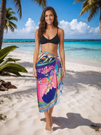 Beach Sarong Floral Printed Swim Wrap