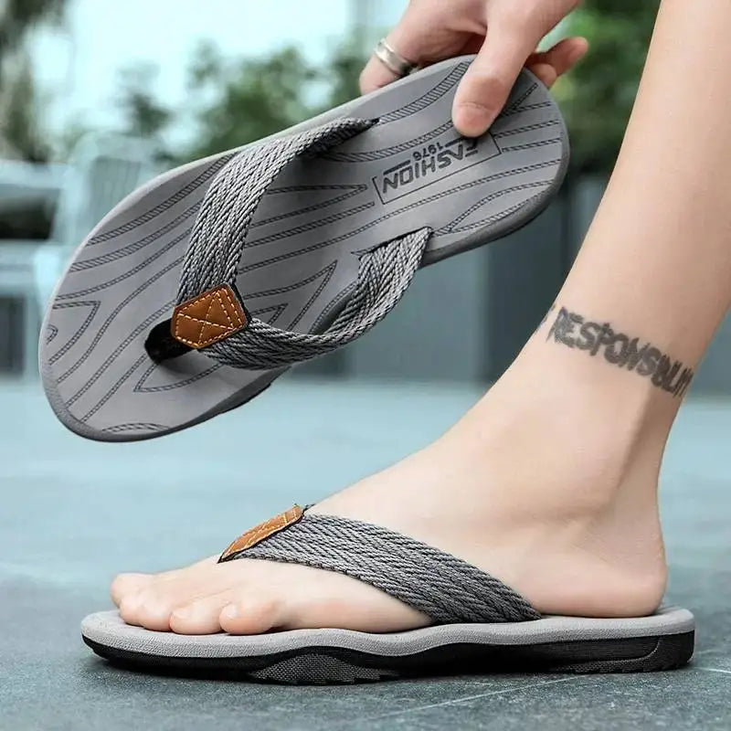 Beach Thongs Summer Flip Flops Non-Slip Cushy Contoured Soles Surfwear
