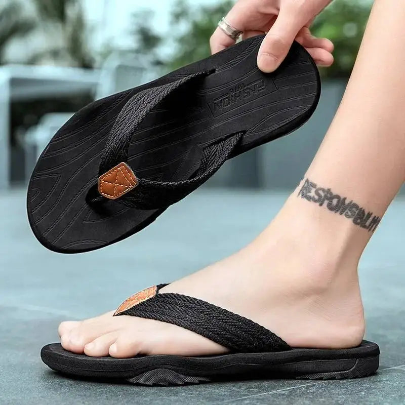 Beach Thongs Summer Flip Flops Non-Slip Cushy Contoured Soles Surfwear