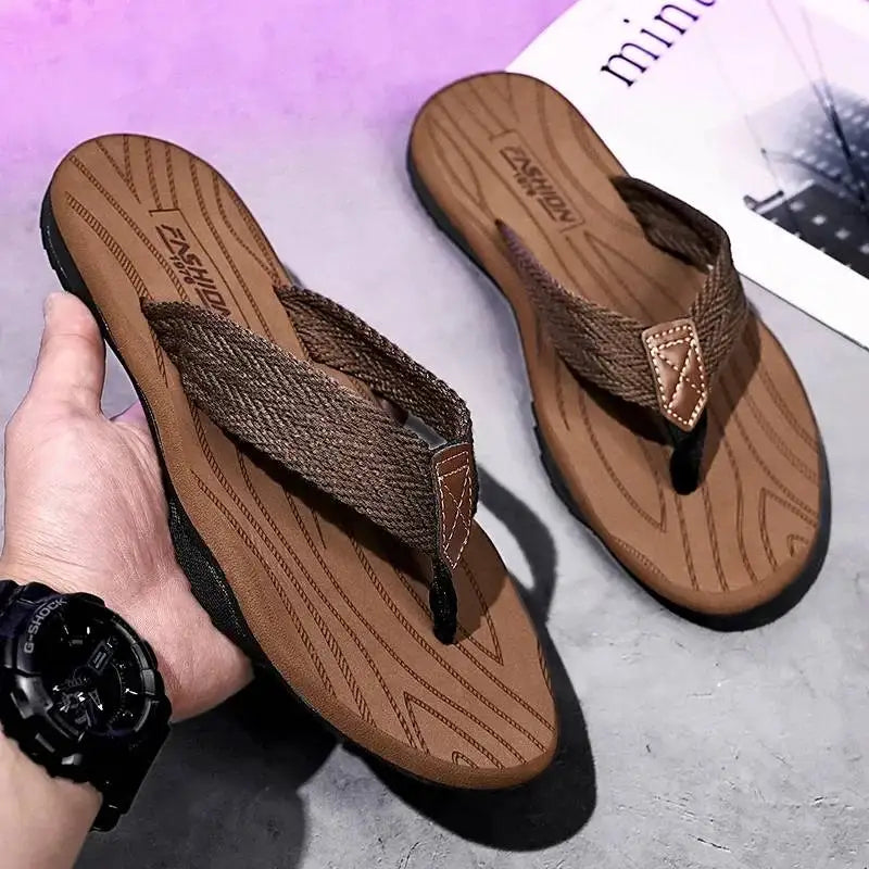 Beach Thongs Summer Flip Flops Non-Slip Cushy Contoured Soles Surfwear