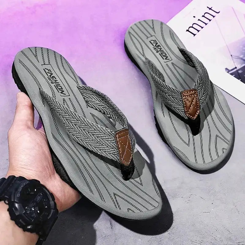 Beach Thongs Summer Flip Flops Non-Slip Cushy Contoured Soles Surfwear