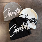 Two Stars Beanie Knit Hat Unisex