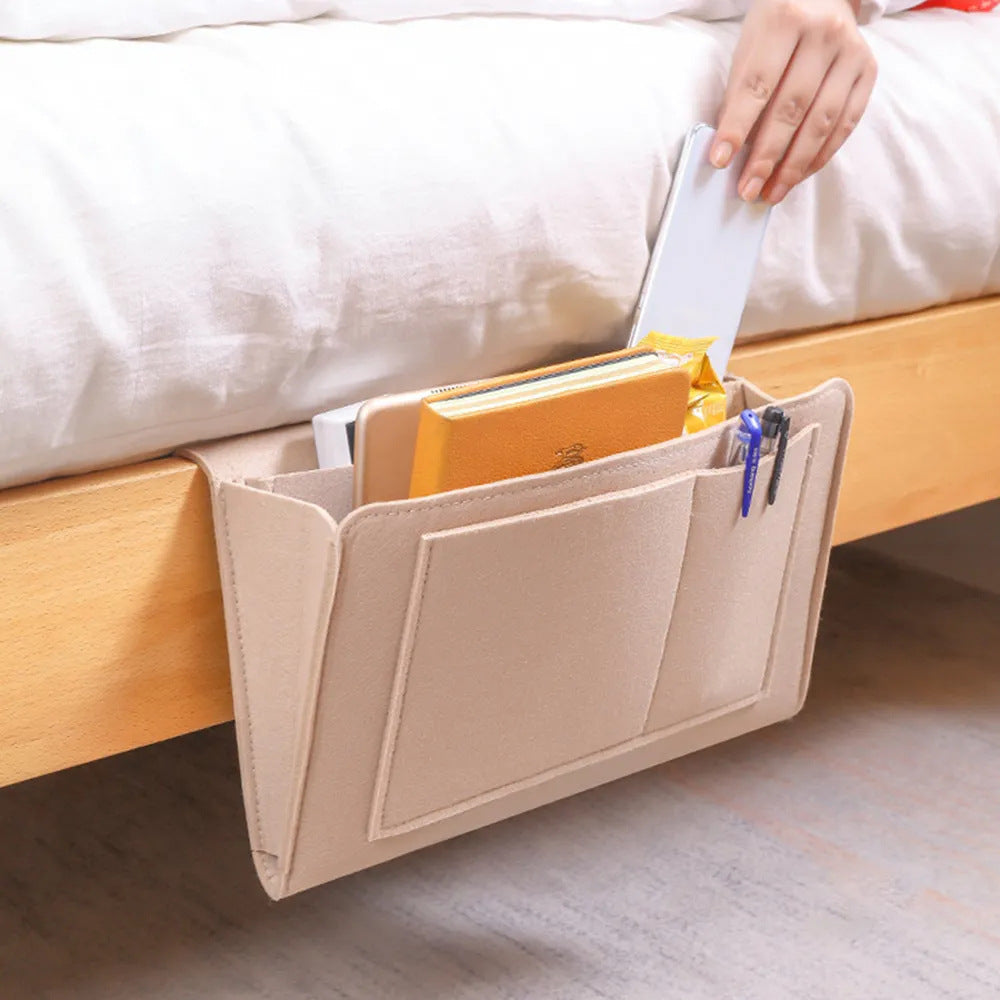 Hanging Pouch Caddie Storage Bedroom TV Remote Bedside Couch Organiser