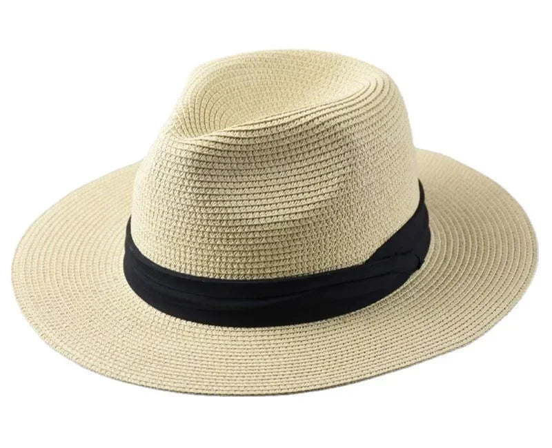 Classic Panama Hat Large Size Wide Brim Fedora