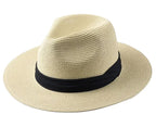 Classic Panama Hat Large Size Wide Brim Fedora
