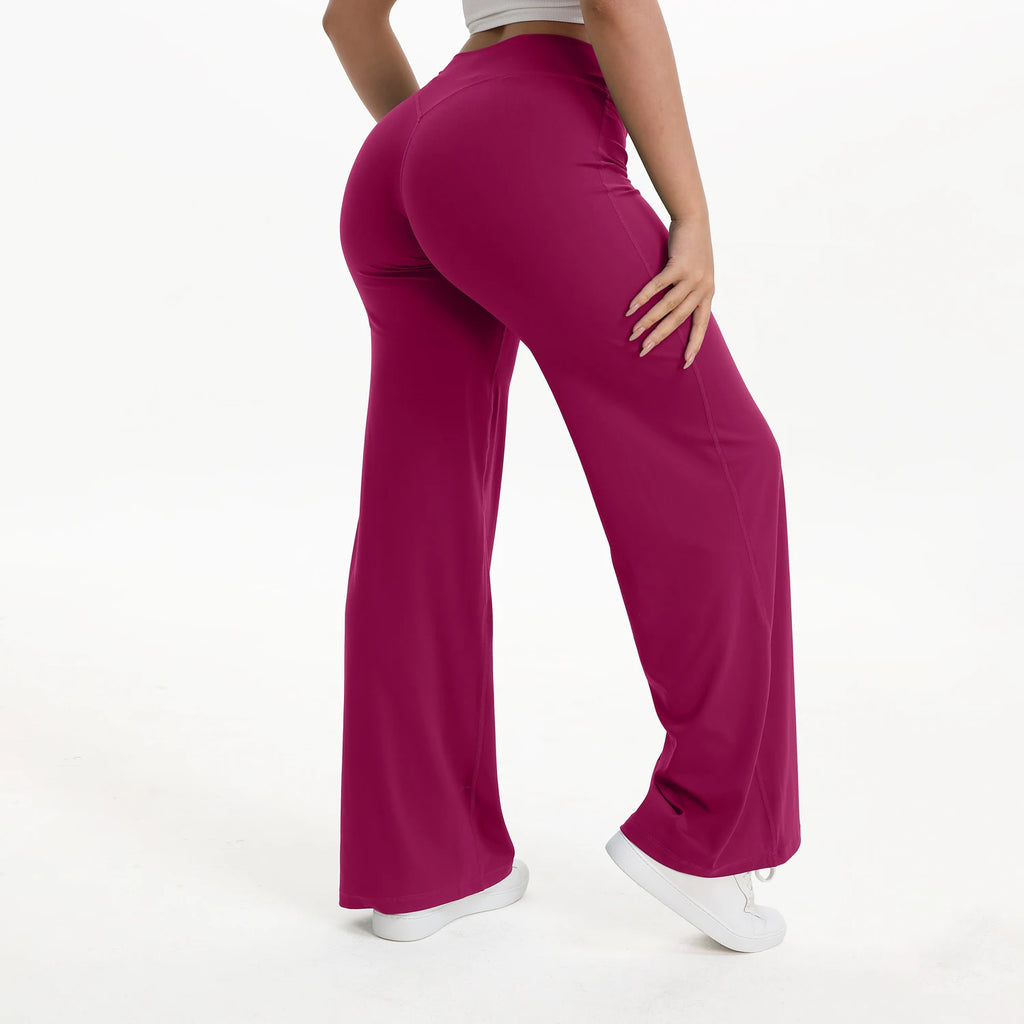 Comfort Flared Leggings Yoga Tights Casual Gym Pilates Sports Fitness