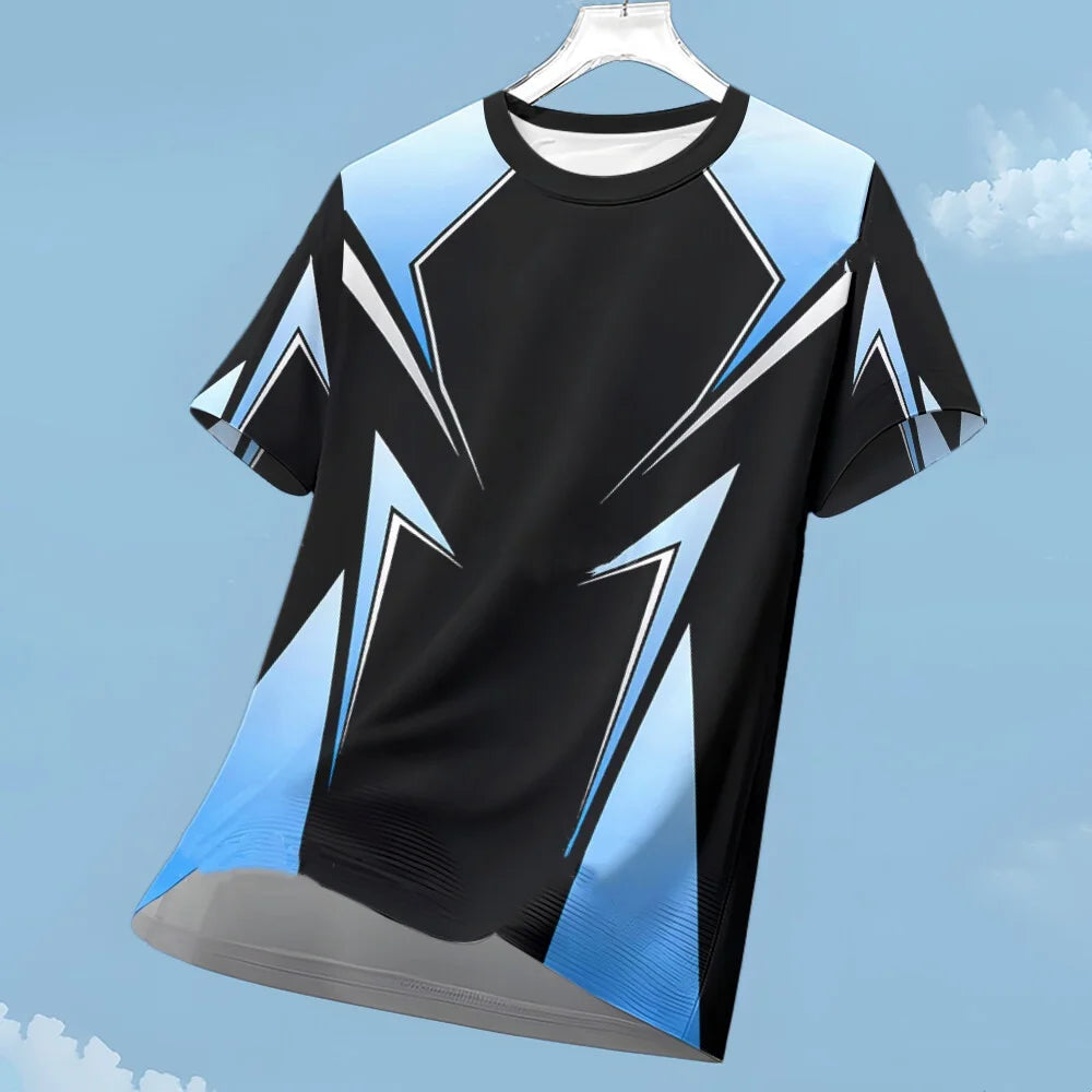 Men's Football Sports T-shirt Loose Breathable Athletic Top