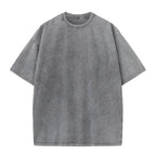 Vintage Acid Washed Heavyweight 230g Cotton Large Size T-shirt