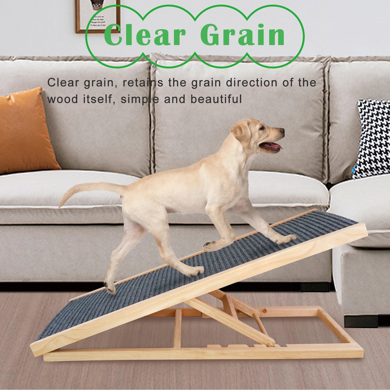 Pet Dog Ladder Adjustable Safety Steps Ramp Stairs