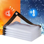 Clear Waterproof Tarp Rain Cover Transparent Multi Purpose Canopy
