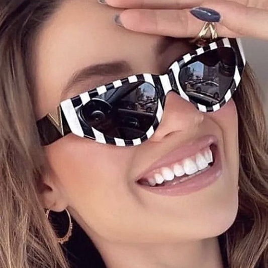 Cateye V-Frame Sunglasses Women's Luxury Fashion Eyewear