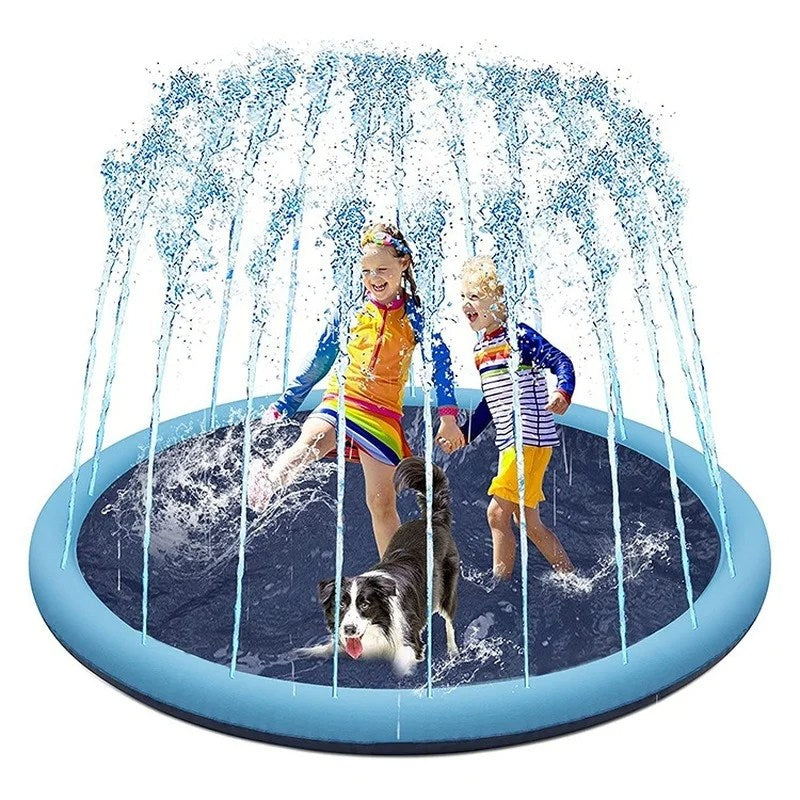 Dog Wash Fountain Sprinkler Inflatable Swimming Pool Dog Toy - Cool In Summer Heat