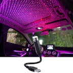 Car Ceiling Lights Projector Galaxy Starry Night LED USB Lighting