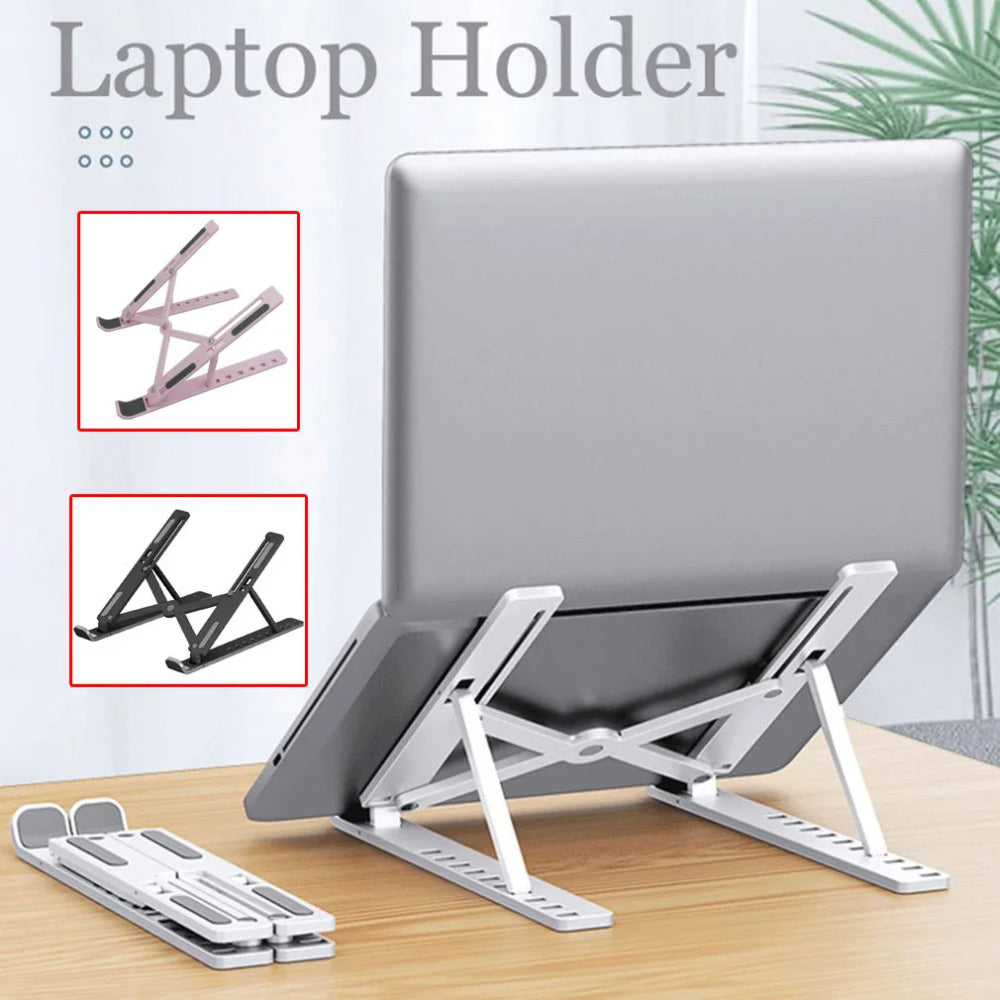 Portable Laptop Stand Ergonomic Notebook Holder Collapsible Adjustable