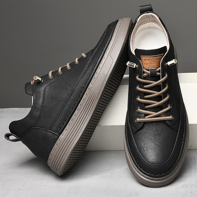 Elevator Platform 6cm Height Boosting Genuine Leather Heightening Tall Shoes