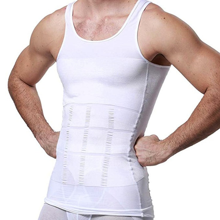 Men's Slimming Vest Compression Body Shapewear Hide Beer Belly Underwear Look Skinny