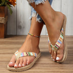 Flip Flops Resort Wear Tropical Beach Thongs Flats Women's