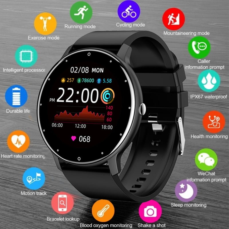 Smart Watch Sports Fitness Tracker Touchscreen For Android & iOS Phones