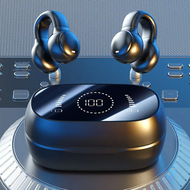 Earbuds Clip-On Bone Conduction Wireless Bluetooth Earclip Headset M47