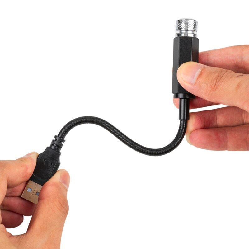 Car Ceiling Lights Projector Galaxy Starry Night LED USB Lighting