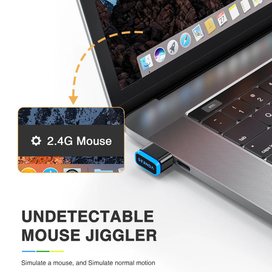 Automatic Mouse Jiggler Mover USB-Dongle Shaker Keep Laptop Computer PC Screen Awake