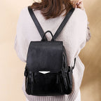 Women's Mini Soft Leather Backpack for Clubbing Travelling and Festivals