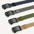 Canvas Belt Automatic Buckle For Cargo Pants Jeans Tactical Tradies Shorts Workwear