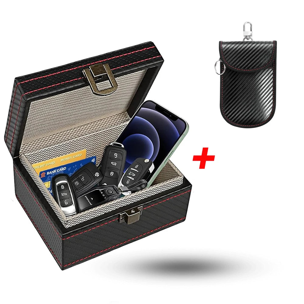 Faraday Car Keys Box | Stop Keyless Car Theft Relay Attack Signal Blocker