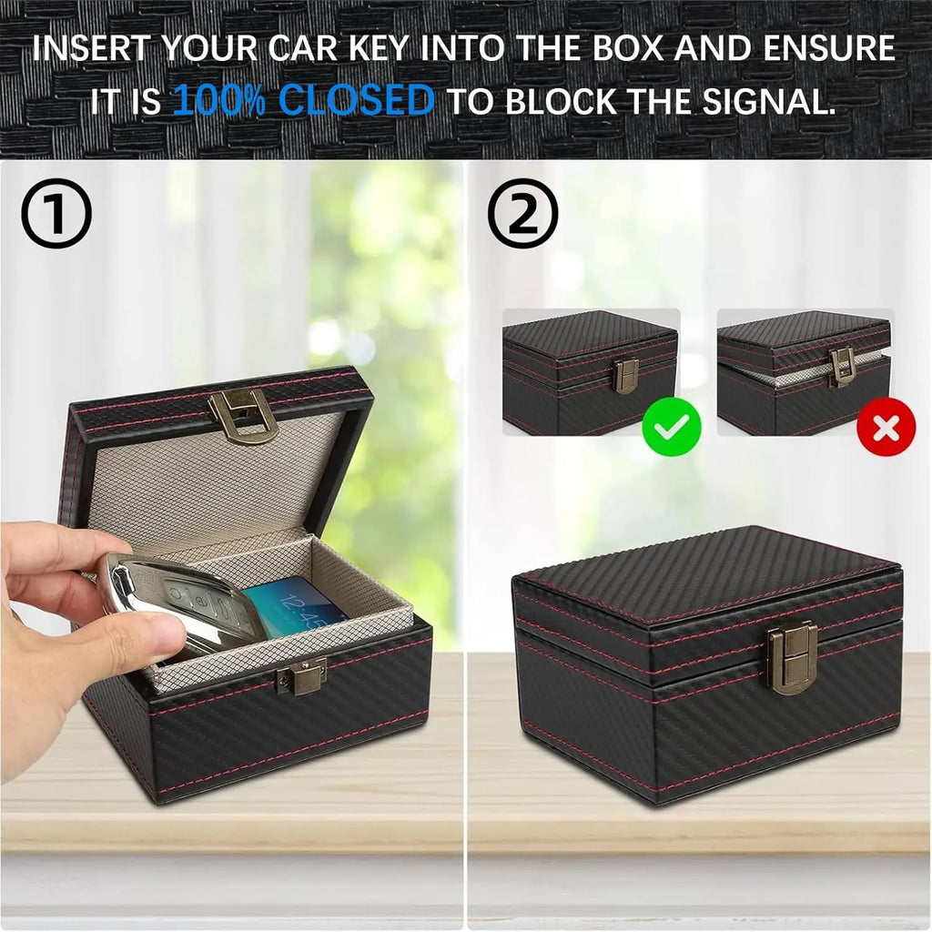 Faraday Car Keys Box | Stop Keyless Car Theft Relay Attack Signal Blocker